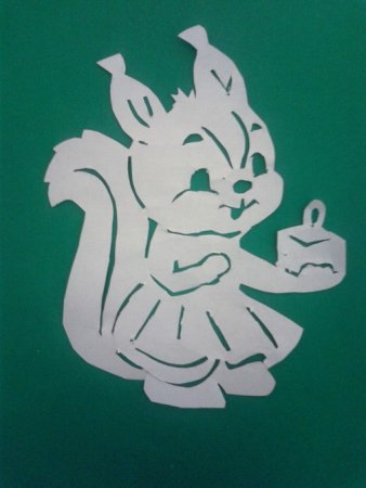 Контур пасхального зайчика сзади