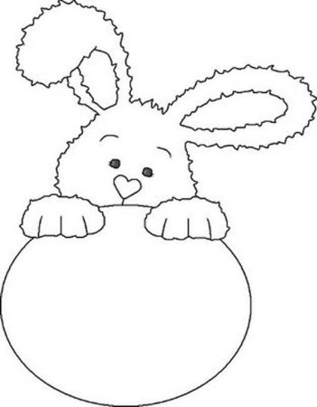 Трафарет зайца на окно