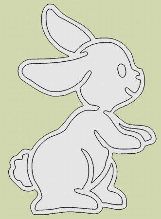 Вытынанки кролик