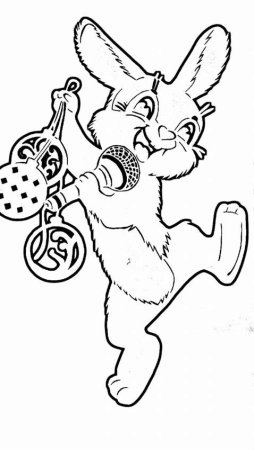 Зайчик украшение на окно