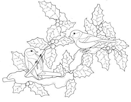 Витражи контур Новогодняя