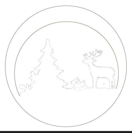 Трафарет круги