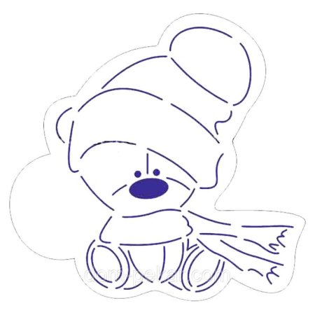 Украшения на окна медведь