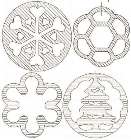 Елочные игрушки для выпиливания лобзиком