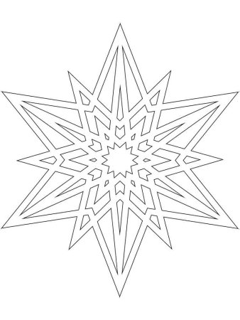 Снежинки на окна