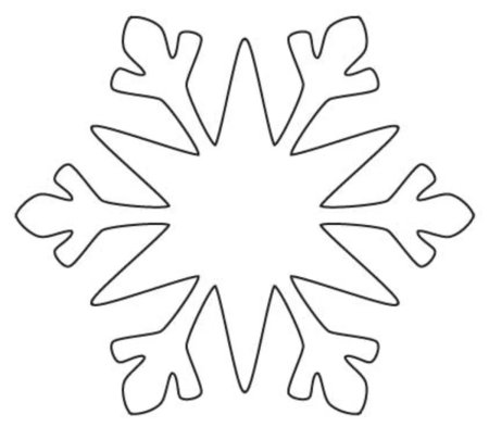Вытынанки снежинки