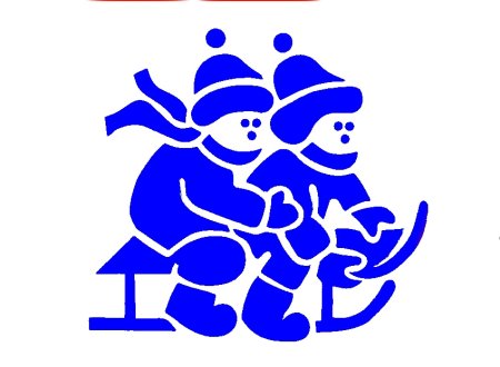Снег трафарет