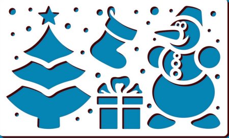 Трафарет "новогодний"