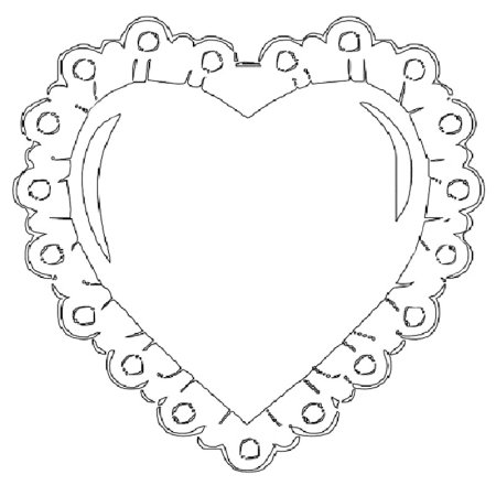 Сердце шаблон