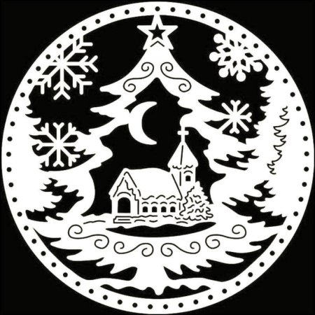 Вытынанки новогодние