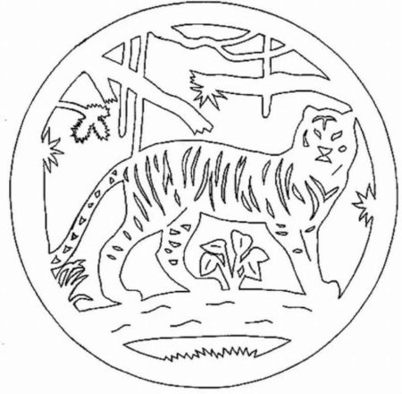 Вырезанки 2022 год тигра