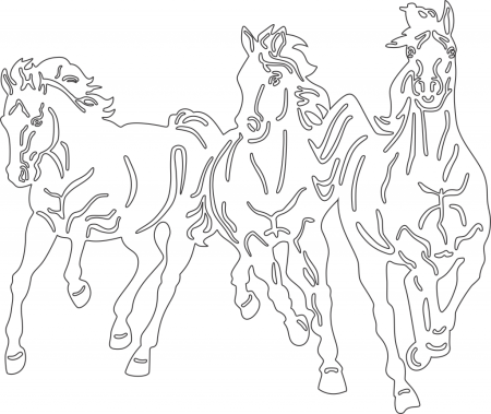 Вытынанка лошадь