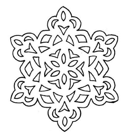 Снежинки для вырезания