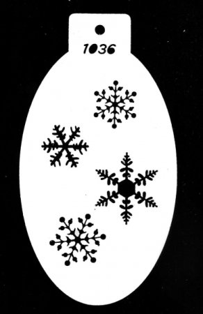 Трафарет для аквагрима новогодние