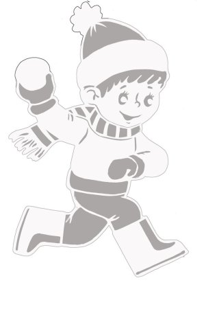 Вытынанка дети зимой