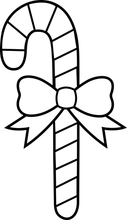 Рождественский леденец раскраска
