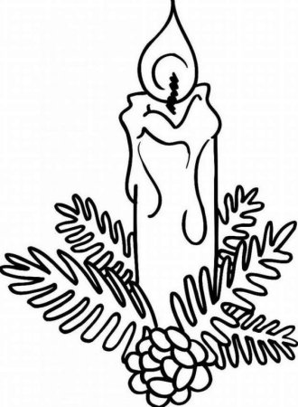 Свечи новогодние для вырезания