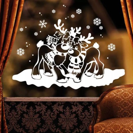 Наклейки на Кона новогодние