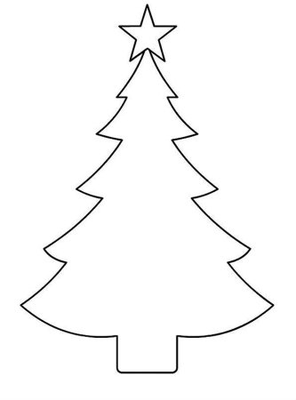 Трафарет "елка"