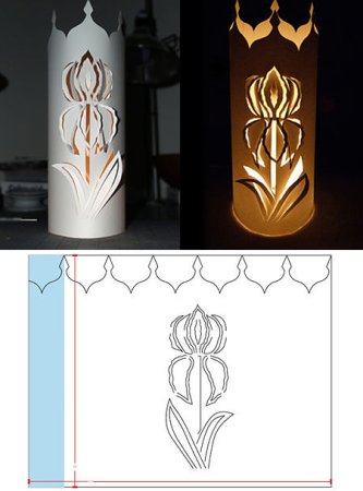 Резные фонарики из бумаги
