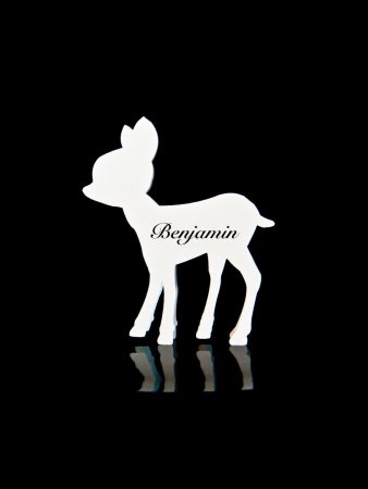 Олененок трафарет
