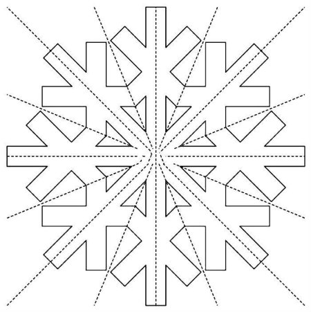 Объемные снежинки схемы