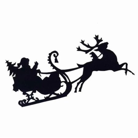 Новогодний олень из картона трафарет