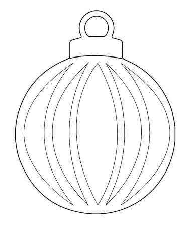 Новогодний шар раскраска