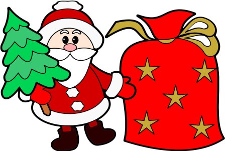 Новогодние трафареты цветные