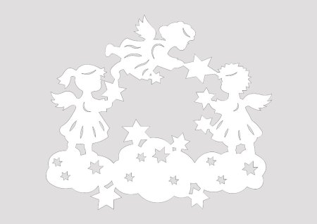 Новогодние трафареты для вырезания