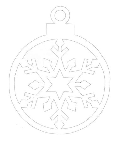Вытынанки новогодние игрушки