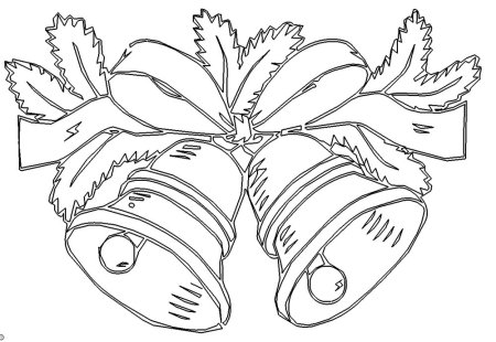 Новогодние колокольчики раскраска