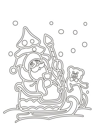 Трафарет "новогодний"