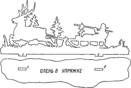 Новогодние рисунки для выпиливания