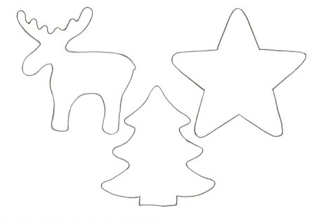 Трафареты для пряников новогодние