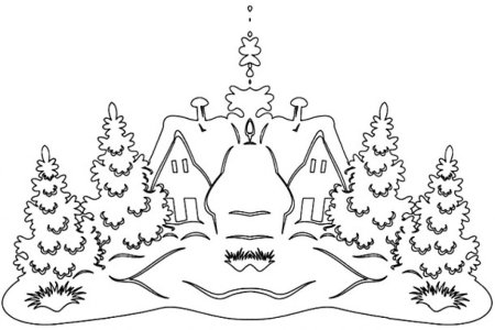 Украшения на окна домики