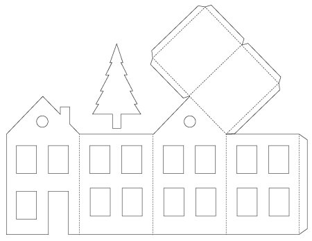 Развертка домика