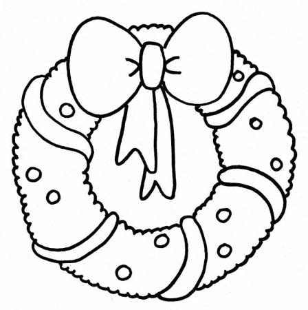 Новогодний венок рисунок