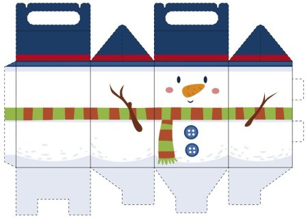 Развертки новогодних коробочек