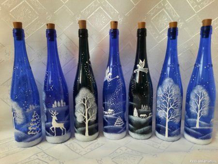 Рисование по стеклу акриловыми красками