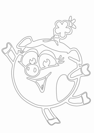 Трафареты на окна Смешарики новый год