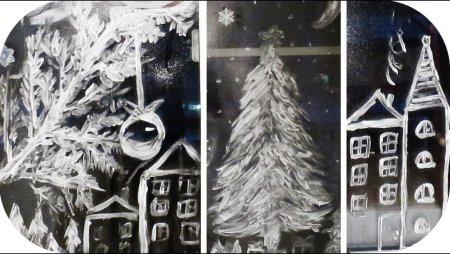 Рисование зубной пастой на окнах