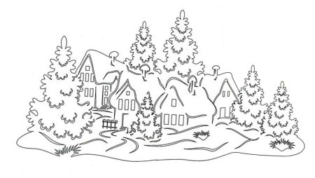 Трафареты на окна новогодние