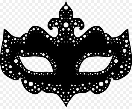 Трафарет карнавальной маски