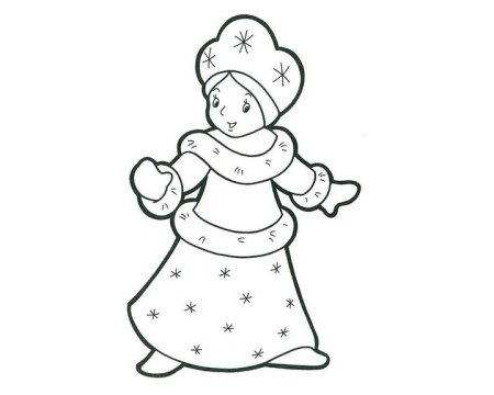Новогодние украшения на окна Снегурочка