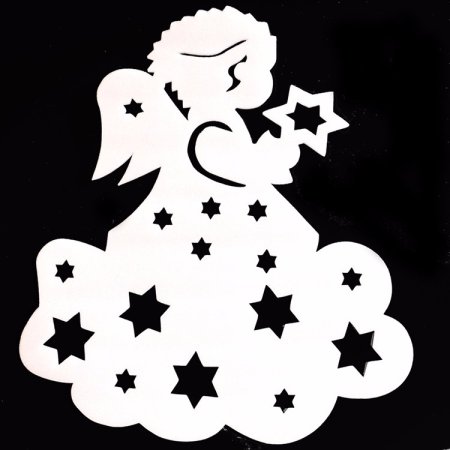 Фигурки новогодние для вырезания на окна