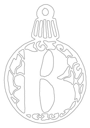 Новогодние шары на окно трафареты с буквами