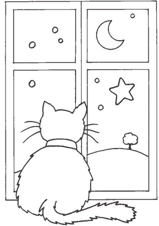 Трафарет кота