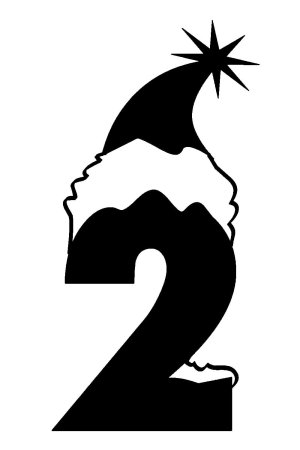 Трафареты на новый год цифры