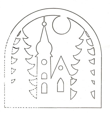 Новогодние трафареты на окн